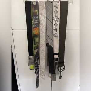 Assorted Men’s Belts - Lacoste, Quiksilver, Jack & Jones - varying conditions